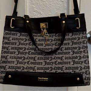 Juicy Couture Gothic Print Shoulder Bag
